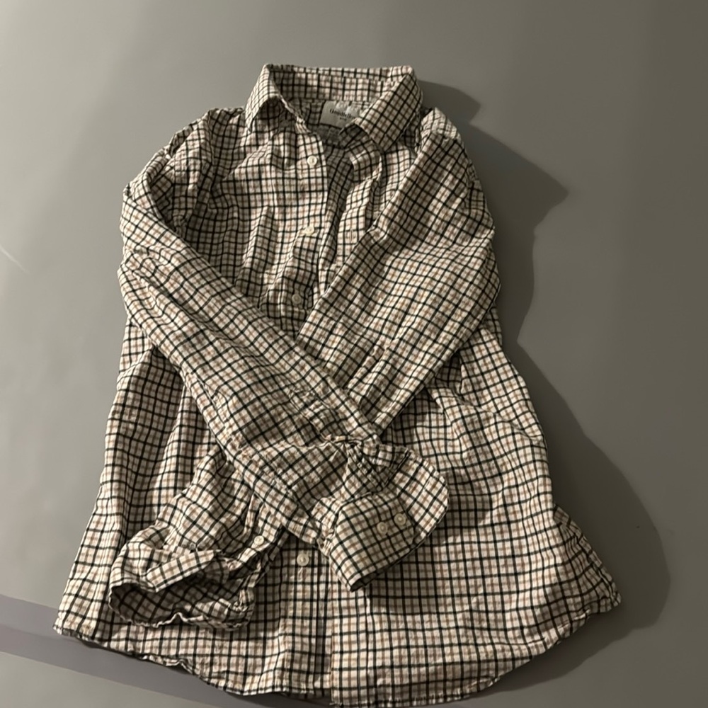 Target Plaid Button Down shirt. Size medium